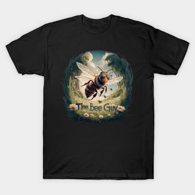 Funny Beekeeper Art For Men Dad Bee Hive Honey Beekeeping T-Shirt by woormle